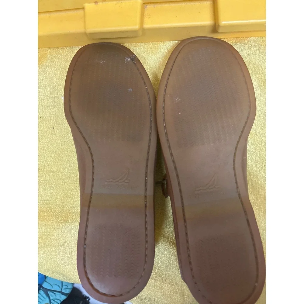 Sperry Top-Sider Boat Shoes Mens Tan Leather Authentic Original Loafers  sz 12